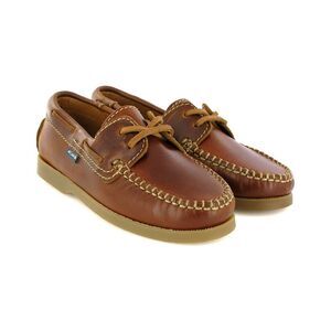 Atlanta Moccasin Leather Shoe, Brown